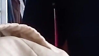My Stepmother Tries on Jeans While I Masturbate, Admiring Her Big Ass and Hairy Pussy.