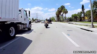 Riding naked on motorcycles