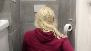 Teen slut licks the toilet at friend's house