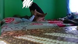 Indonesian hijab teen girlfriend gets creampie from boyfriend after school homemade