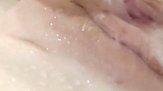 Hot Brunette Squirts in the Bathroom