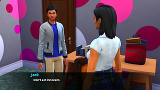 Insimology - Gameplay -roleplay - Desi Cosplay Teen Gives Blowjob to Her Stepbrother