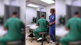 Hot Fit MILF Nurse Gets Fired For Showing Pussy