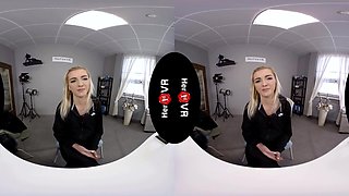 Tyna Gold - First Vr Casting - Petite Blonde Toying