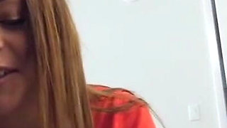 Step sister caught step bro jerking off and lets him fuck her tight pussy