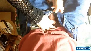Busty granny sucks small cock and craves for a taste of cum
