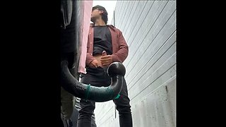 ITALIAN BABE LOVES TO INSERT THE TRAILER BALL (HITCH BALL)