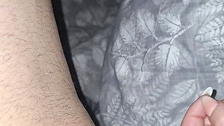 Time machine send step mom in the past to handjob step son dick