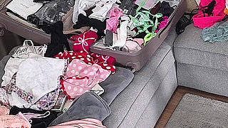 Amazingly Beautiful Hot Blonde College Girl Comes for a Fashion Shooting Turns Into Softcore Erotica with Lingerie Try on Haul