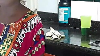 Tasting My Stepmother's Rich Pussy in the Kitchen