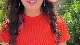 Public Blowjob in the Bushes with Stranger and Crazy Cumwalk Covered in Cum