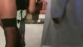 Big stallion rides 2 hot blondes