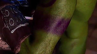 Giant Vs Fantasy Girl in 3D: Unfiltered Beauty - 3D Animation Hentai