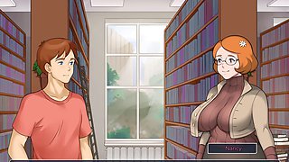 Bulma's wild adventure in a steamy hentai visual novel with big tit milf action