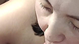 Asian Girl Jerking off and Sucking Cock, I Want Man Milk for My Mouth