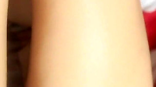Shes Wearing Panties and a Short T-shirt Lifting Her Legs up.