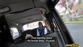 Olivia Sparkle Popping Her Cherry In A Taxi