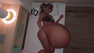 Belly, oral vore, animation