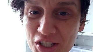 Big boobs milf masturbates with her dildo