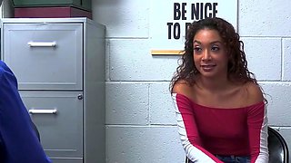 Busty youthful ebony gal gets rectal punishment