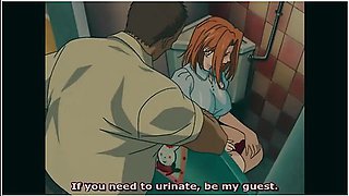 Big-Titted Anime Girl Loves Bathroom Doggy Style