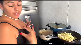 I Went to Cook for My Friend and Ended up Giving It to Him on the Kitchen Table I Came a Lot of Squirt on Top of Him