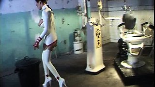 Hot brunette amateur MILF rides hubbys cock