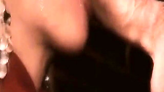 Beauties in Orgies Scene-2_blonde and Brunette in Lingerie Having Sex Together in a Double Penetration Orgy in the Alley