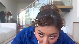 Buxom Chinese craves for cock after riding it passionately