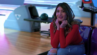 The couple has anal sex while wearing jeans, Brenna Sparks shines.