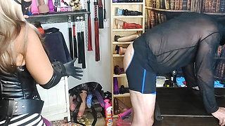 BLONDIE TORMENTS AAND STRETCHES HIS ASSHOLE