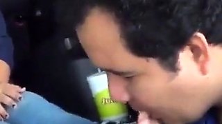 Foot Fetish Fun in the Car with My Amateur Slave