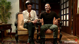 Maitresse Madeline Cuckolds Her Boyfriend with a Woman!