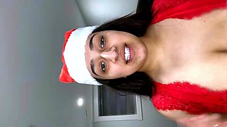 Punjabi Model Rakhi Gill Christmas Cosplay Live PPV