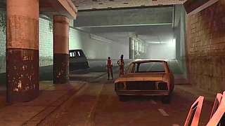 Lewd cartoon girls smutty X-rated clip