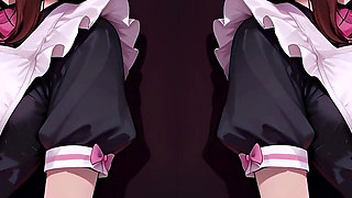 Waiter Momo Ayase Gets Fucked for Tips at Work, Dandadan, Blowjob, Anal