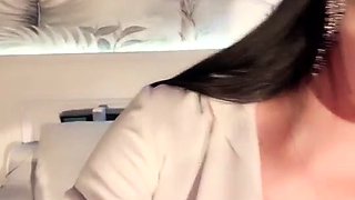 Curly Blonde Teen Records Solo Dildo Masturbation More at