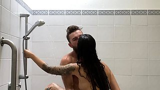 Amateur blonde and brunette lick each other