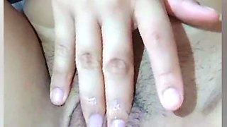 Sex pervert having fun with her fingers