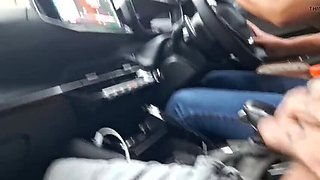 Masturbated in Her Car, Then Cummed in Her Mouth – Ride-Share Blowjob