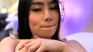 VeronicaBonnie shows fuckable tits - handbra and after it -
