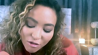 Blonde with big boobs fucked from behind before tit wanking