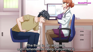 Horny Slut Doctor Gets Fucked By Patient On The Consulting Table ( Anime )