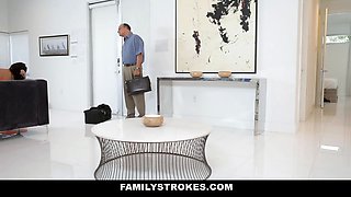 Mexican stepmom with gigantic bum and Big Tits helps her stepson