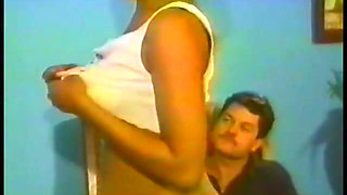 Pretty ebony chick Portia Cauldwell leaped to meat with horny white gentleman