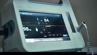 Delightful Leana Lovings and Gal Ritchie at slave training action