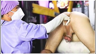 Nurse Dominafire Anal Stretching Her Patient