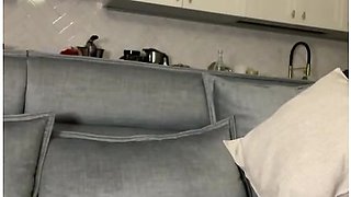 Hot Bitch Is Playing With A Big Dildo!