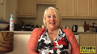 British grandma fingerfucking herself
