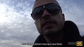 Hunt4k. a la pelirroja le gusta dar sexo por dinero frente a su novio